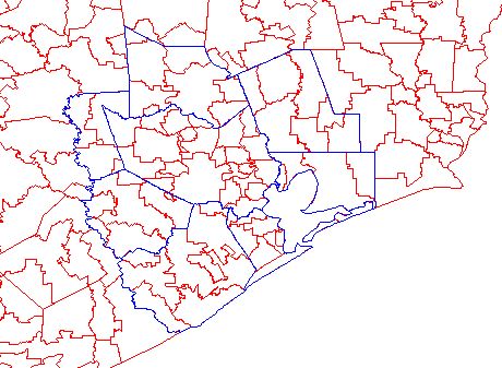 Houston school district map