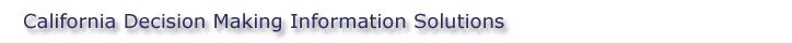 California Decision Making Information Solutions